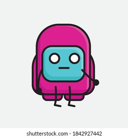 An illustration of Cute Pink Astronaut Vector Character