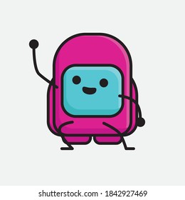 An illustration of Cute Pink Astronaut Vector Character