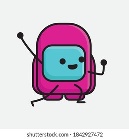 An illustration of Cute Pink Astronaut Vector Character