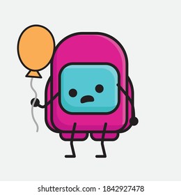 An illustration of Cute Pink Astronaut Vector Character