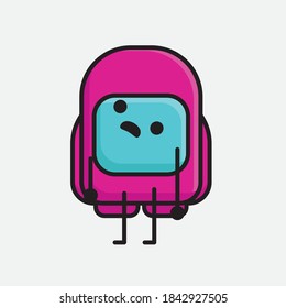An illustration of Cute Pink Astronaut Vector Character