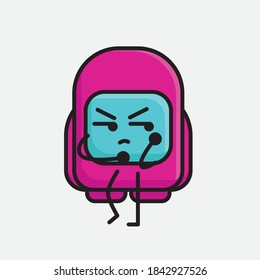 An illustration of Cute Pink Astronaut Vector Character