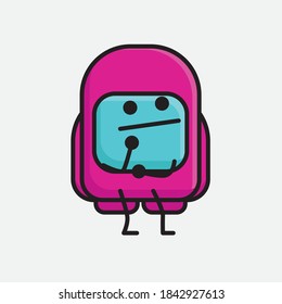 An illustration of Cute Pink Astronaut Vector Character