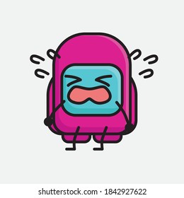An illustration of Cute Pink Astronaut Vector Character