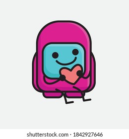 An illustration of Cute Pink Astronaut Vector Character