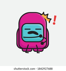 An illustration of Cute Pink Astronaut Vector Character