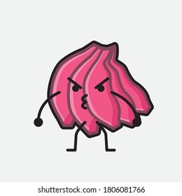 An illustration of Cute Pink Banana Character Vector