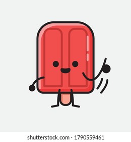 Ilustración del carácter del vector de mascota de la pantalla de corte 