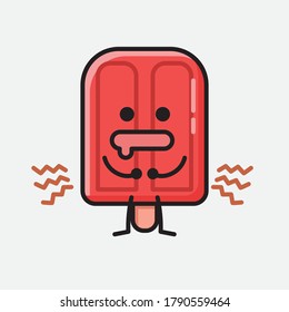 An illustration of Cute Popsicle Mascot Vector Character 