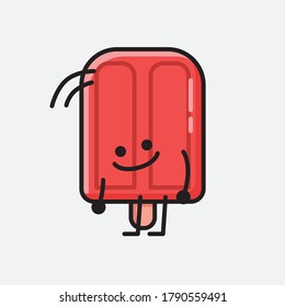 An illustration of Cute Popsicle Mascot Vector Character 