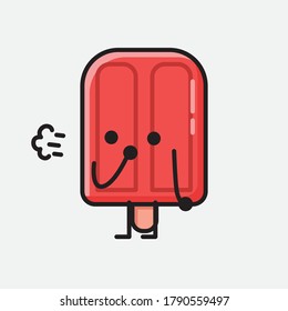 Ilustración del carácter del vector de mascota de la pantalla de corte 