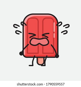 Eine Illustration von Cute Popsicle Mascot Vector Character 
