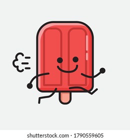 Ilustración del carácter del vector de mascota de la pantalla de corte 