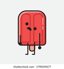 Ilustración del carácter del vector de mascota de la pantalla de corte 