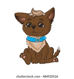 Illustration of cute puppy