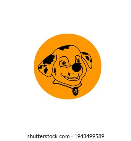 an illustration of cute puppy vector 
