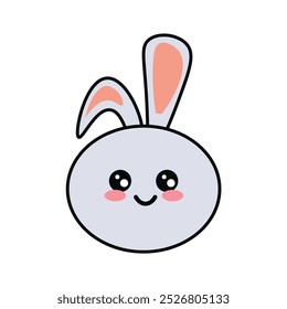 Una ilustración de un conejo lindo 