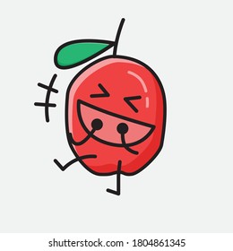 Eine Illustration des roten Berry-Vektorzeichens