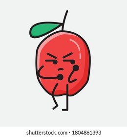 Eine Illustration des roten Berry-Vektorzeichens