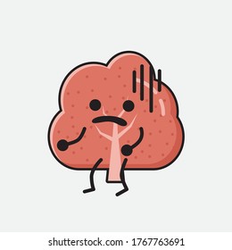 An illustration of Cute Red Tree Mascot Vector Character