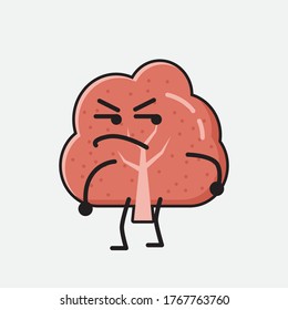 An illustration of Cute Red Tree Mascot Vector Character