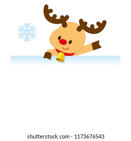 Illustration of a cute reindeer
