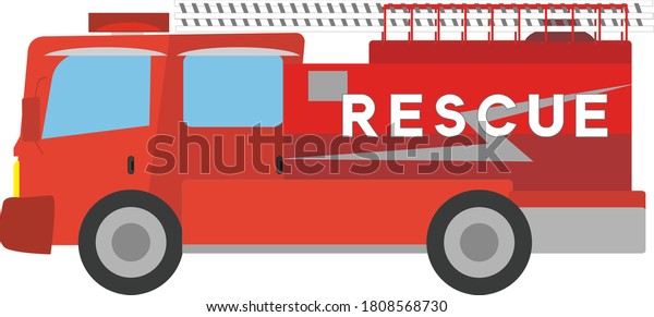 Illustration of cute rescue\
car in Japan