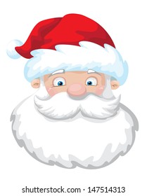 illustration of a cute Santa