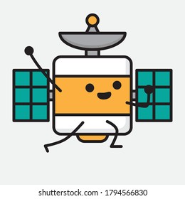 An illustration of Cute Satellite Antenna Vector Character