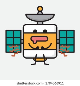 An illustration of Cute Satellite Antenna Vector Character
