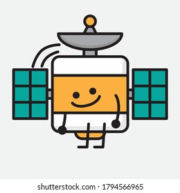 An illustration of Cute Satellite Antenna Vector Character