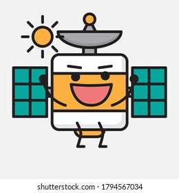 An illustration of Cute Satellite Antenna Vector Character