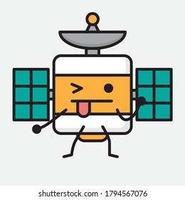 An illustration of Cute Satellite Antenna Vector Character