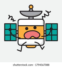 An illustration of Cute Satellite Antenna Vector Character