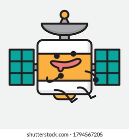 An illustration of Cute Satellite Antenna Vector Character