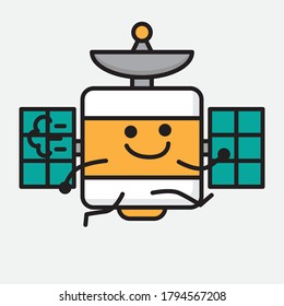 An illustration of Cute Satellite Antenna Vector Character