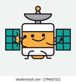 An illustration of Cute Satellite Antenna Vector Character