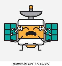 Ilustración del carácter vector de antena satelital