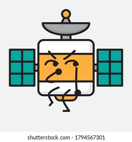 An illustration of Cute Satellite Antenna Vector Character
