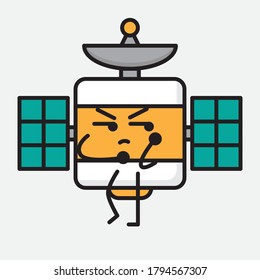 An illustration of Cute Satellite Antenna Vector Character