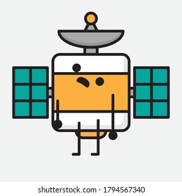 An illustration of Cute Satellite Antenna Vector Character