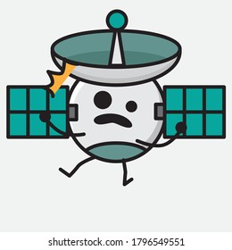 An illustration of Cute Satellite Antenna Vector Character