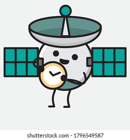 An illustration of Cute Satellite Antenna Vector Character