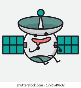 An illustration of Cute Satellite Antenna Vector Character