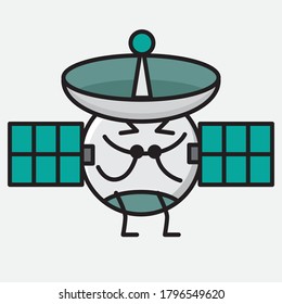 An illustration of Cute Satellite Antenna Vector Character