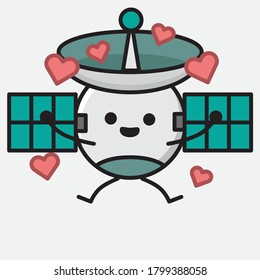 An illustration of Cute Satellite Antenna Vector Character