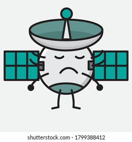 An illustration of Cute Satellite Antenna Vector Character
