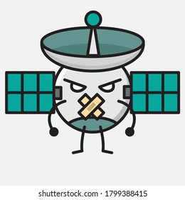 An illustration of Cute Satellite Antenna Vector Character