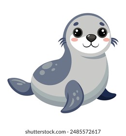 Illustration of Cute Seal animal