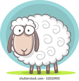 Illustration Of Cute Sheep